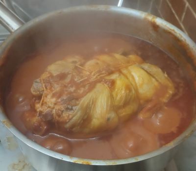 pollo ripieno al sugo