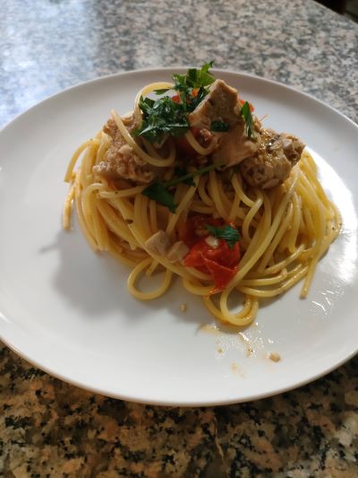 spaghetti con pesce spada